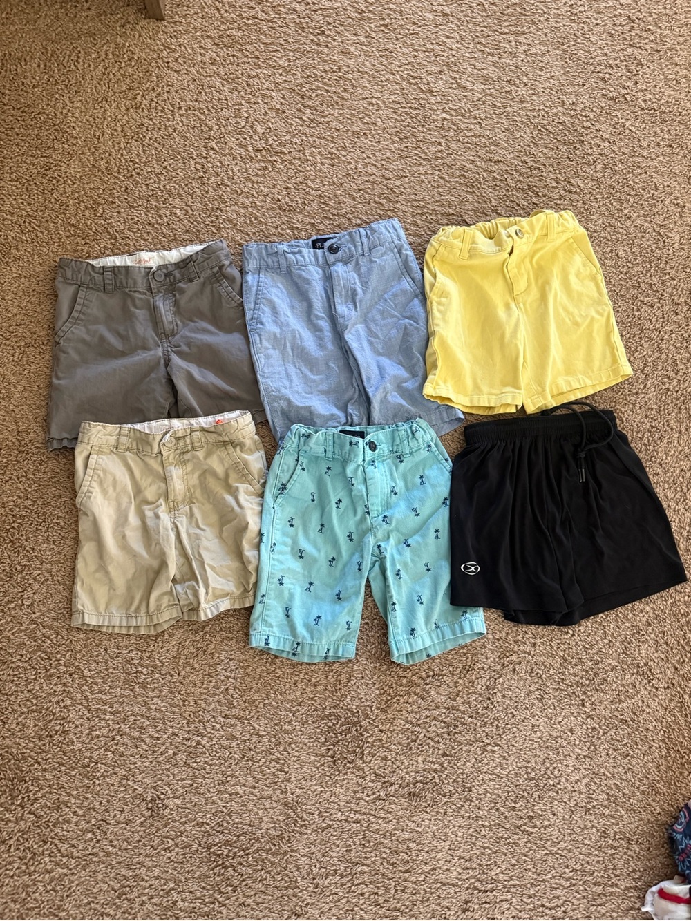 Kids boys summer shorts bundle size 6
